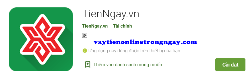 Đăng ký vay tiền Tienngay online